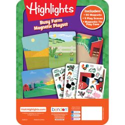 Bendon Highlights Busy Farm Magnetic Play Set Multicolored