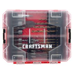CRAFTSMAN Assorted Drill and Driver Bit Set Steel 60 pc