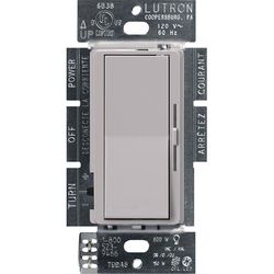 Lutron Diva Gray 150 W 3-Way Dimmer Switch 1 pk