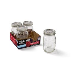 Ball Regular Mouth Canning Jar 16 oz 4 pk