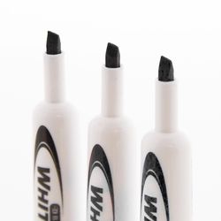 Bazic Products Low Odor Black Dry Erase Markers 3 pk