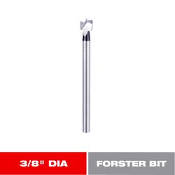 Diablo 3/8 in. X 3-1/2 in. L High Speed Steel Forstner Drill Bit Round Shank 1 pc
