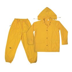CLC Climate Gear Yellow Polyester Rain Suit M 0.18 mil