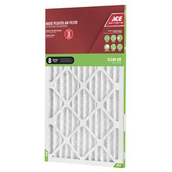 Ace 18 in. W X 30 in. H X 1 in. Synthetic 8 MERV Pleated Air Filter 1 pk