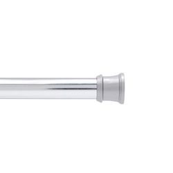Kenney Shower Curtain Rod 63 in. L Chrome Silver