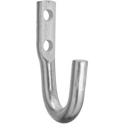 National Hardware Medium Zinc-Plated Silver Steel 2 in. L Rope/Tarp Hook 100 lb 1 pk