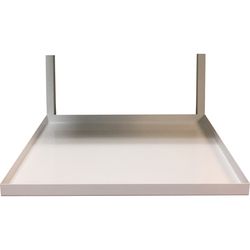 21 in. H X 13 in. W X 16 in. D White Metal Single Shelf Add-on Display