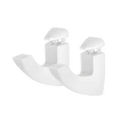 Dolle Scoop Maxi 4.9 in. H X 1.4 in. W X 4.1 in. D White Metal Shelf Clips