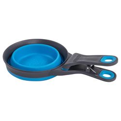 Dexas Blue Rubber 2 cups Pet Food Scoop For All Animals