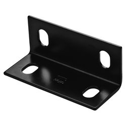 National Hardware 2.1 in. H x 5 in. W x 0.125 in. D Black Carbon Steel Wide Corner Brace