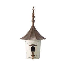 Glitzhome 29.75 in. H X 15.25 in. W X 15.25 in. L Metal Bird House