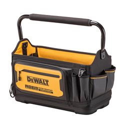 DeWalt Ballistic Nylon Open Top Tool Tote Tool Tote 36 pocket Black/Yellow 1 pc