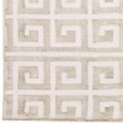 Cozy Living 21 in. W X 54 in. L Beige Greek Key Polyester Accent Rug