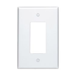 Leviton Decora White 1 gang Thermoset Plastic Decorator Wall Plate 1 pk