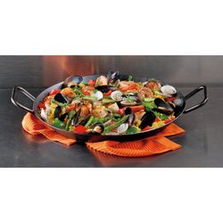 Lodge Carbon Steel Dual Handle Pan 15 in. Black