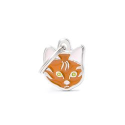 MyFamily Friends Orange Red European Shorthair Metal Cat Pet Tags