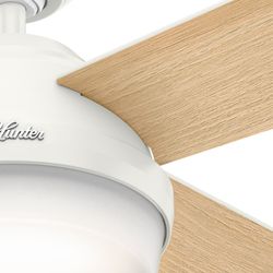 Hunter Dempsey 52 in. Snow White LED Indoor Ceiling Fan