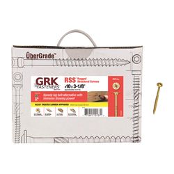 GRK Fasteners No. 10 in. X 3-1/8 in. L Star Hex Head W-Cut Structural Screws