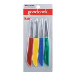 Good Cook Assorted Colors Stainless Steel Paring Knife