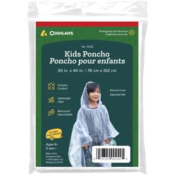 Coghlan's Clear Emergency Poncho 40 in. H X 30 in. W 1 pc
