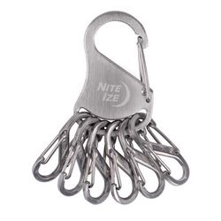 Nite Ize KeyRack Stainless Steel Silver Carabiner Key Ring