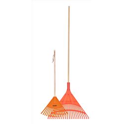Superio Brand 34.5 in. 16 Tine Poly Kids Rake Wood Handle