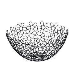 Spectrum 11 oz Black Steel Fruit Bowl 1 pk