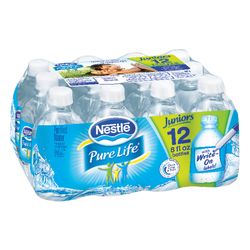 Nestle Waters Pure Life Bottled Water 8 oz 12 pk