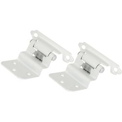 Laurey 1-1/2 in. W X 2-3/4 in. L White Steel Self-Closing Hinge 2 pk