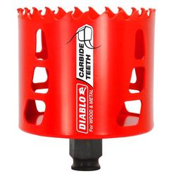 Diablo Snap-Lock Plus 3-1/8 in. Carbide Tipped 2-3/8 in. L X 3/8 in. D Hole Saw