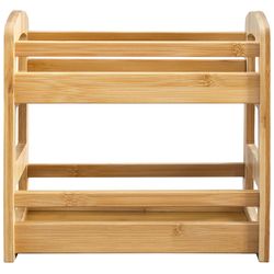 Totally Bamboo Natural Bamboo 2-Tier Spice Caddy