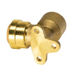 QuickFitting Push to Connect 1/2 in. PF Brass 90 Degree Drop Ear Elbow