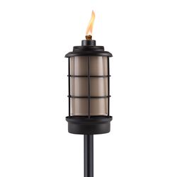 TIKI Black Metal 66 in. Outdoor Torch 1 pc