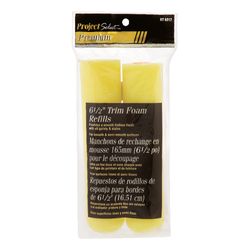Linzer Project Select Foam 6-1/2 in. W X 3/8 in. Regular Paint Roller Cover Refill 2 pk