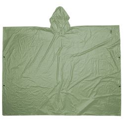 CLC Climate Gear Green PVC Rain Poncho One Size Fits All 0.1 mm