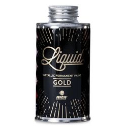 MTN Liquid Metallic Gold Alkyd-Base Metallic Paint Exterior and Interior 6.76 oz