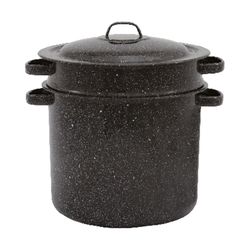 Granite Ware Ceramic Over Steel Blancher 7.5 qt Black