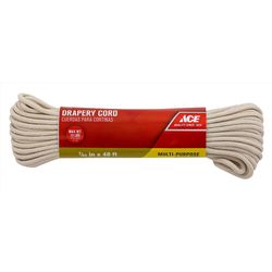 Ace 7/64 in. D X 48 ft. L White Braided Cotton Cord