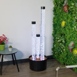 Alpine Metal/Stainless Steel Black Fountain
