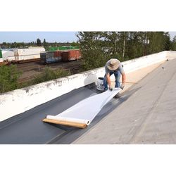 AMES Contouring Roof Fabric 40 in. W X 81 ft. L Polyester Roofing Paper White