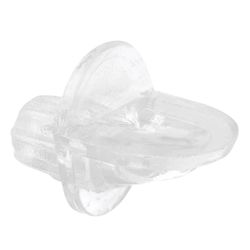 Prime-Line Clear Plastic Shelf Support Peg 1/4 inch Ga. 0.7 in. L