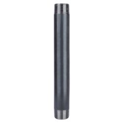 STZ Industries 1-1/4 in. MIP each X 1-1/4 in. D MIP Black Steel 12 in. L Nipple