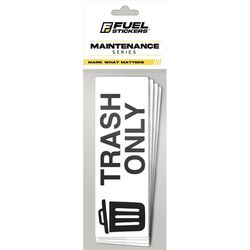 Fuel Stickers 2 in. H X 6 in. W Rectangle White Fuel Sticker Label 4 pk
