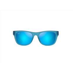Maui Jim Kaulike Sunglasses Unisex Matte Transparent Blue Frame Blue Hawaii Lens Polarized