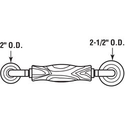 Prime-Line Brown Nylon 2-1/2 in. L Screen Rolling Tool 1 pk