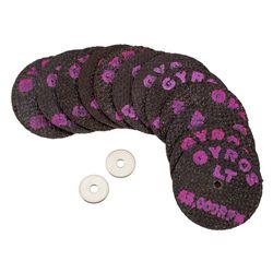 Gyros Tools Fiber Disk LT 1-1/2 in. D X 1/8 in. X 1/32 in. thick Fiberglass Low Tensile Strength Cut