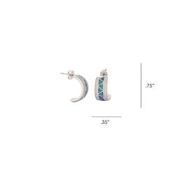 Montana Silversmiths Women's Water's Path Cuff Silver Earrings Water Resistant