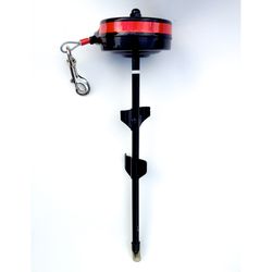 Howard Pet Red Metal Tie Out Stake Large