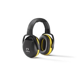 Hellberg Secure 2 26 dB Plastic HeadBand Ear Muffs Black/Yellow 1 pc