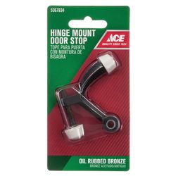 Ace 2-5/8 in. W Metal Oil Rubbed Bronze Bronze Hinge Pin Door Stop Mounts to door and wall 0 in.